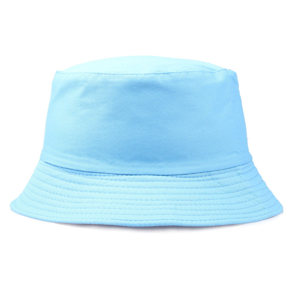 Wholesale Pure Cotton Solid Color Embroidered Logo Bucket Hat